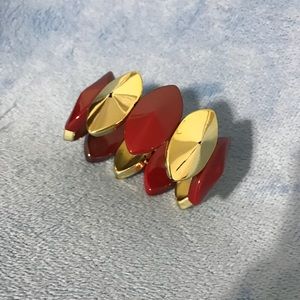 Gold and Red Bracelet